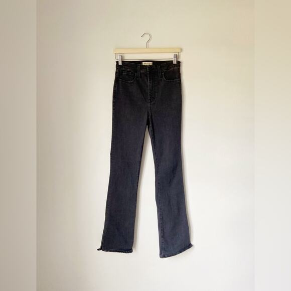 Madewell Skinny Flare Jeans in Bellhaven Wash Slit-Hem Edition Size 26 - Picture 2 of 7